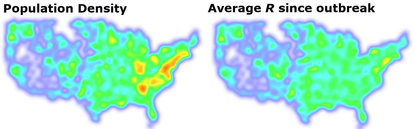 Population density comparison